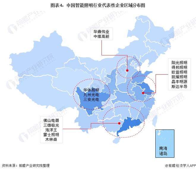 b体育必一运动官网【干货】智能照明行业产业链全景梳理及区域热力地图(图4)